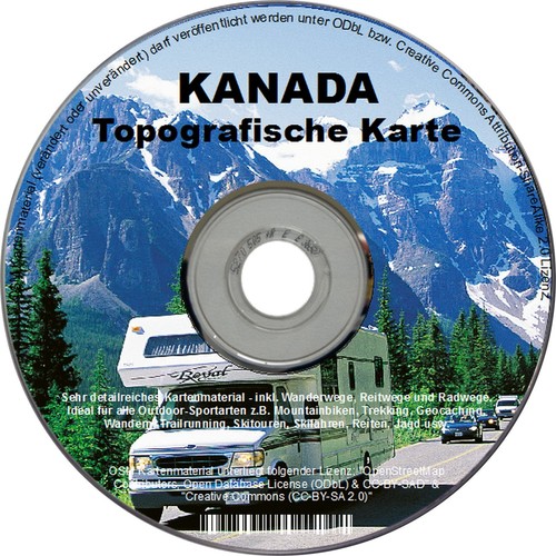 Mappa topo canada per - topo, garmin