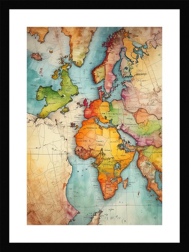 Quadro stampa tela poster - su,