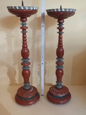 Paar alte gedrechselte