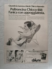 PUBBLICITA' ORIGINALE - ADVERTISING  WERBUNG POLTRONCINA "CHICCO 488" del 1972