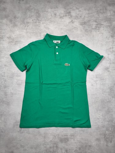 Polo lacoste pique - coton, vert