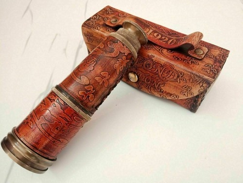 Ottone pelle pirata spyglass - ottone,