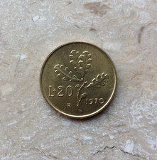 20 Lire 1970 Quercia Italia
