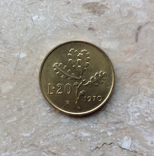 Lire 1970 quercia - lire, italia