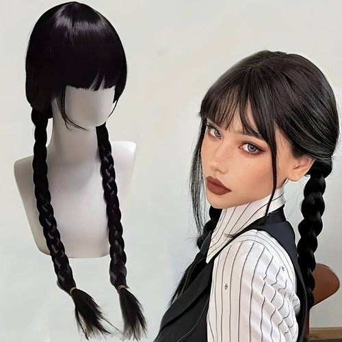 Parrucca mercoledi addams - mercoledi',
