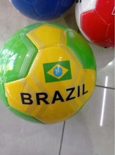 Pallone Palla Da Calcio Football misuta 5 cuoio con bandiera calcetto Brasile 