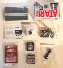 Console VINTAGE Atari 2600 Junior PAL TESTED BUNDLE BOX COMPLETA 3 Games Gratis