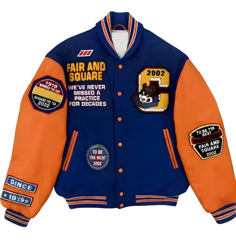 Giacca varsity blu royal - varsity, con