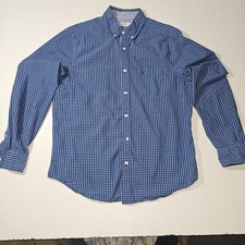 Nautica Mens Blue White Plaid