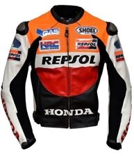 HONDA REPSOL UOMO MOTO PELLE JACKET MOTO JACKET RIDER RACING JACKET
