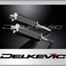 KIT SCARICO SILENZIATORE BSAU CARBONIO OVALE DUCATI MONSTER 620-695-800 02-08 350mm