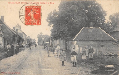 Cpa richeville la grande - cpa,