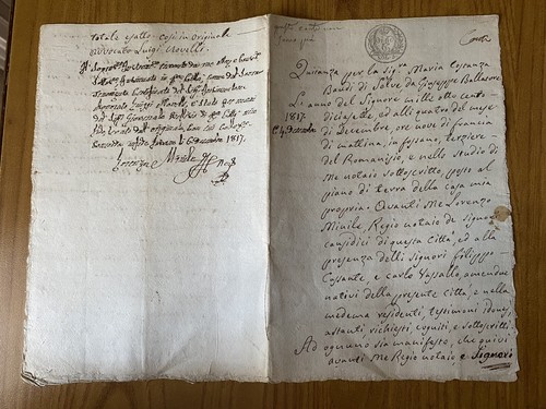 Antica lettera documento - antica,