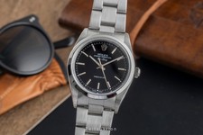 Rolex Air King 34 Black Dial Oyster acciaio automatico orologio da uomo ref. 14000M