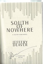 JEFFREY DEAVER RARE SIGNED SOUTH OF NOWHERE 1ST EDITION BOOK
