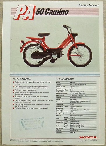 Scheda tecnica vendita moto
