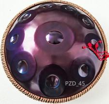 Batteria 432Hz D Minor 10 Note Handpan Lingua Acciaio Massiccia Percussioni Mano