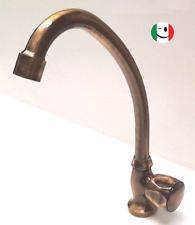 RUBINETTO MONOFORO A COLONNA PER LAVELLO - BRONZATO - BRONZO