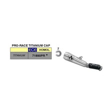 Marmitta ARROW slip-on pro-race titanio per KTM 790 DUKE 2018-2023