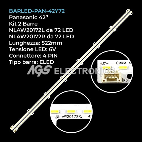 Kit barre strip led tv - kit, 72