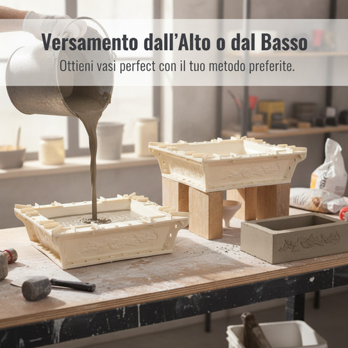 Stampo per vaso fiori - stampo,