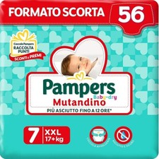 Pampers Baby Dry Mutandino Pannolini Taglia 7 (17+ Kg) Offerta 52 Pannolini