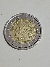 moneta 2 euro Dante Alighieri