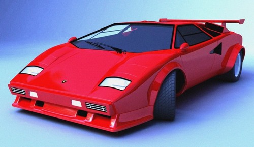 Poster lamborghini countach - lamborghini,