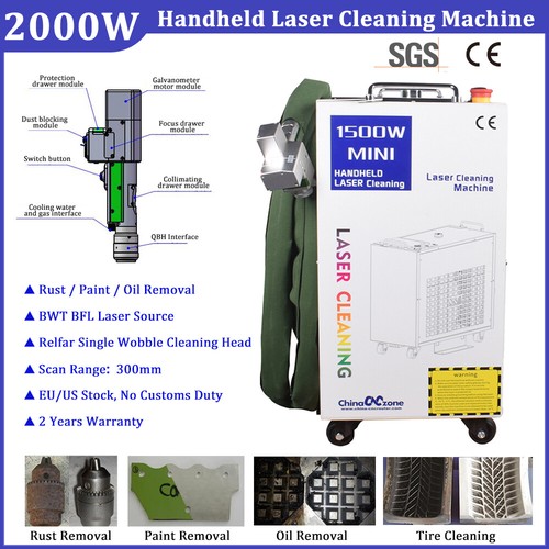 Pulitore laser fibra portatile