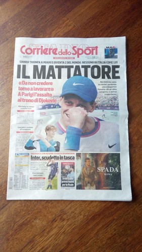Corriere dello sport sinner - corriere,