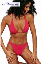 Costume bikini donna 2 pezzi con coppe preformate triangolo made in Italy AMAREA