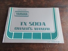 Yamaha TX500 TX 500 OEM Owner's manual manuale di istruzioni
