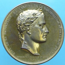 FRANCIA MEDAGLIA 1830 TRASLAZIONE DELLE CENERI NAPOLEONE DA SANT'ELENA A PARIGI