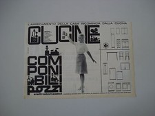 advertising Pubblicità 1963 CUCINE COMPONIBILI POZZI