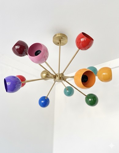 Lampadario sputnik metà - lampadario,