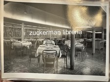 foto interno nave ship LAZIO anni 50 sala da pranzo pannello classe tur Tirrenia