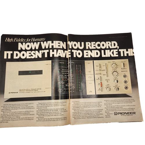 Pioneer stereo cassette - stereo,