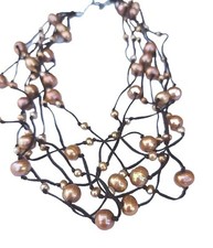 Collana multifilo perle - collana,