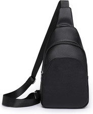 Zaino monospalla pelle - in,