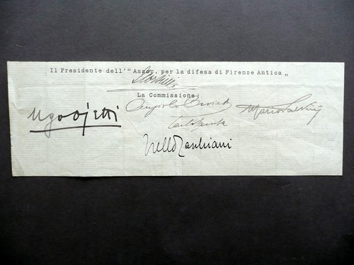 Autografi ojetti orvieto - u.,