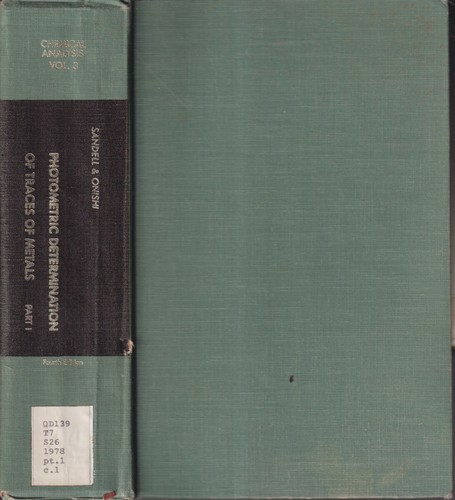 Photometric determination - photometric, of