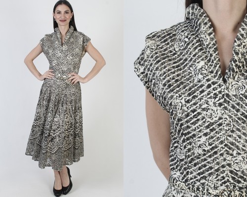 Abito vintage con cintura anni