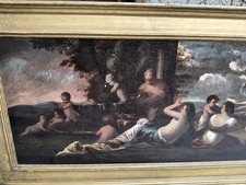 Quadro dipinto antico Olio Tela del 500 attribuito a  Battista Dossi 