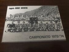 Juventus 73/74 cartolina squadra 