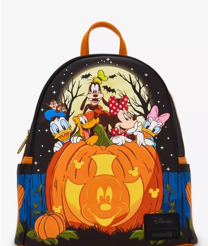 Mini zaino zucca loungefly - zucca,