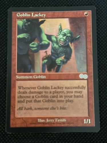 Goblin lackey urza - goblin, urza's