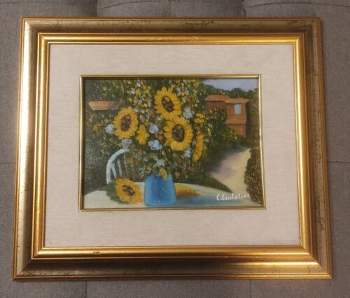 Girasoli quadro olio su - -,