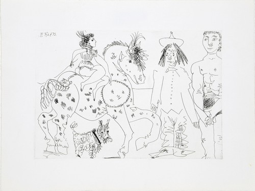 Pablo picasso cirque - au,