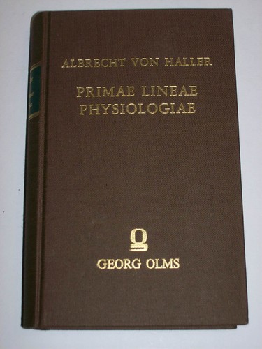 Albrecht von haller - von, primae