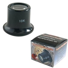 LENTE DI INGRANDIMENTO TASCABILE 10X MONOCOLO PER OROLOGIAIO OREFICE BIGIOTTERIA